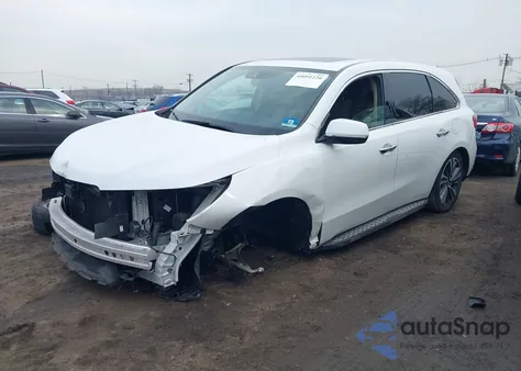 2020 Acura Mdx Technology Package из США, поврежденный, VIN 5J8YD4H52LL049459